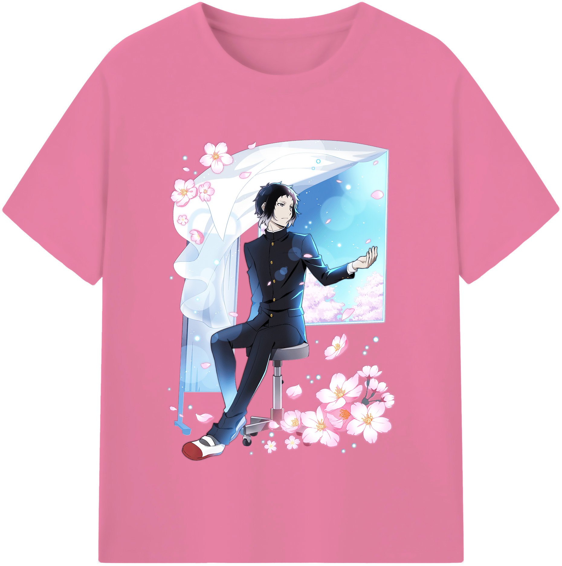 （画像用） 文豪ストレイドッグス Bungo Stray Dogs 綿100％半袖Tシャツ（フロントプリント）